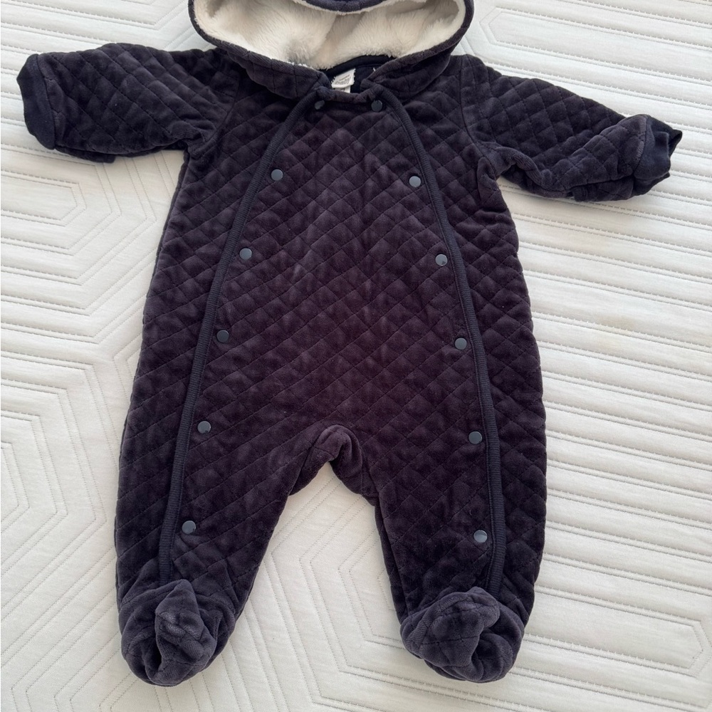 Cozy Navy Quilted One Piece